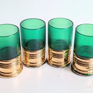 4 Imperial Glass/Morgantown Glasses Trader Vic Little Shot Glasses (Lot B)